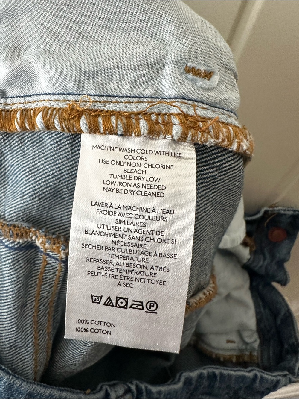 Anthropologie Pilcro Medium Blue Wide-Leg Culotte Cropped Denim Jeans size 26 - Picture 7 of 10